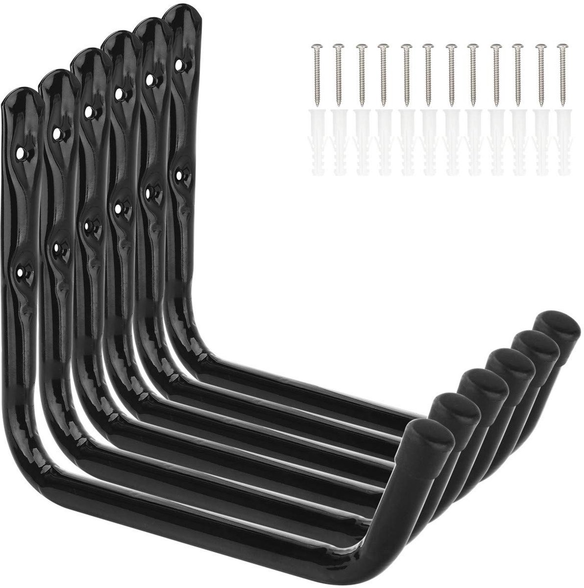 Omgoods - Heavy Duty Opslaghaken voor Garage en Tuin, 6 Stuks