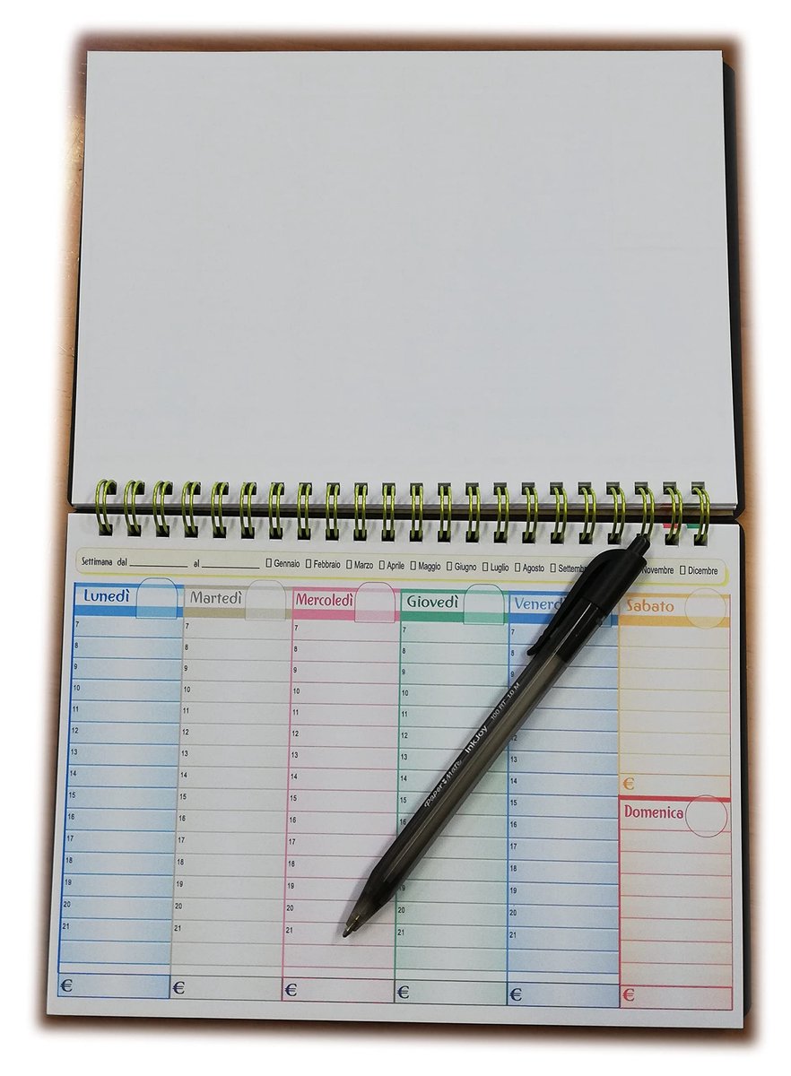Omgoods - A5 Planner - Weekplanner zonder Datums, Italiaanse Versie