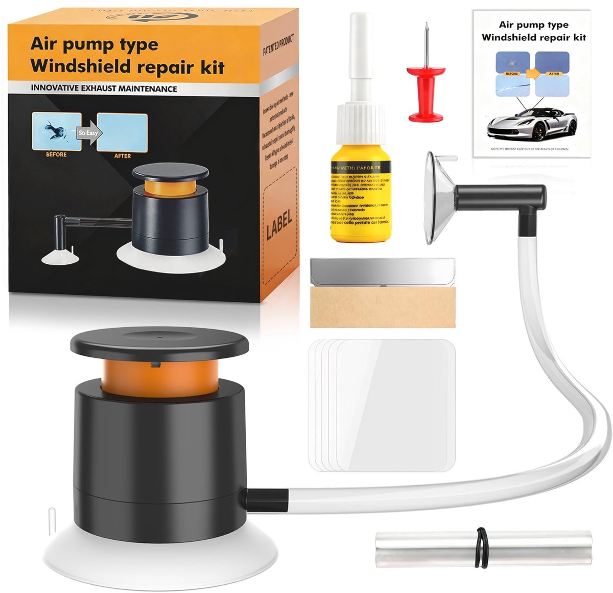 Omgoods - Universele Voorruit Reparatieset - Professionele Steenslag Reparatie Gereedschap