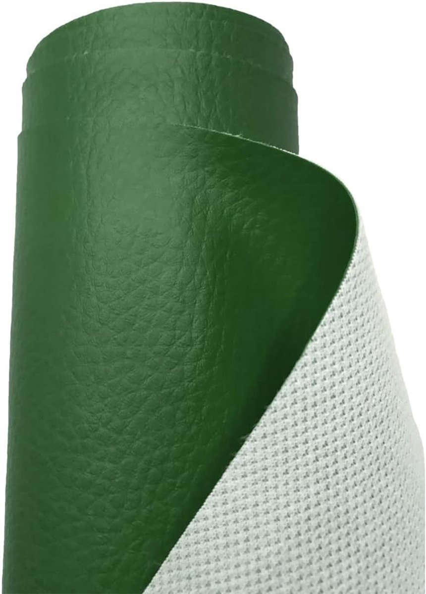 Stof, nepleer, vinyl, waterdicht, materiaal, voor kleding maken, bekleding, tafelkleed, tassen, korte broeken, rokjes, bosgroen, 2 meter, 200 x 140 cm