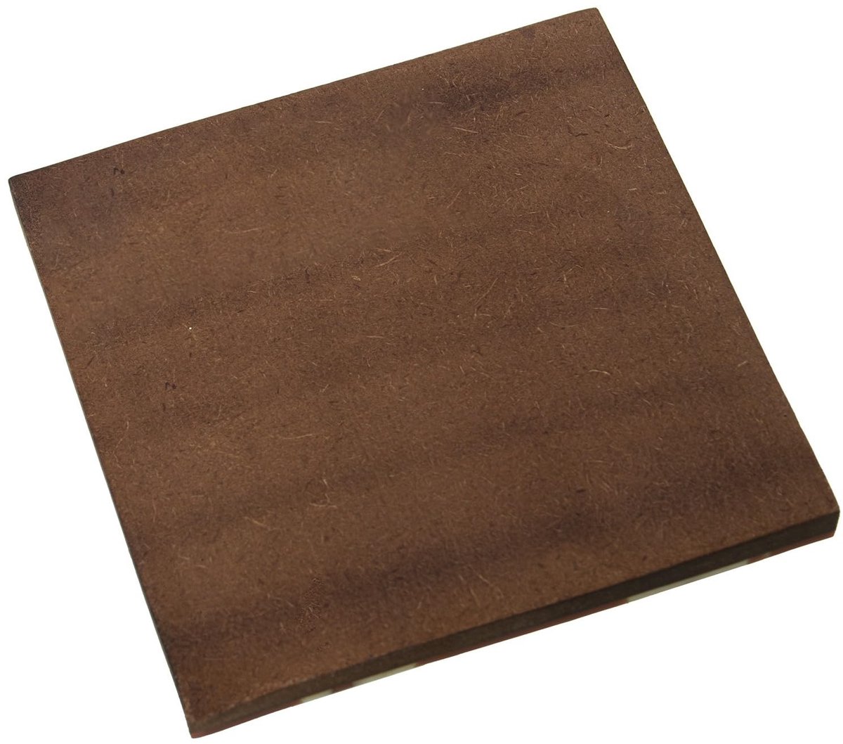 Omgoods - Set van 4 Houten Onderzetters in Rood en Wit - 10 x 10 x 0.8 cm