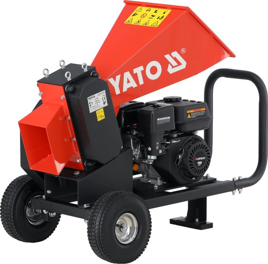YATO YT-86160 Benzine Hakselaar 6.5 PK - Loncin Engine - 6 Snijmessen - Voor Takken tot Ø 60 mm - Maakt Kachelhout Chips (50-80 mm) van Yato — afbeelding 2