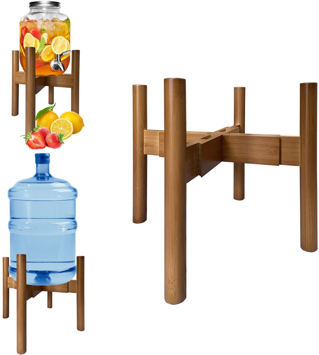 Omgoods - Verstelbare Drinkdispenserhouder (15-28cm) - Voor Diverse Dispenserformaten