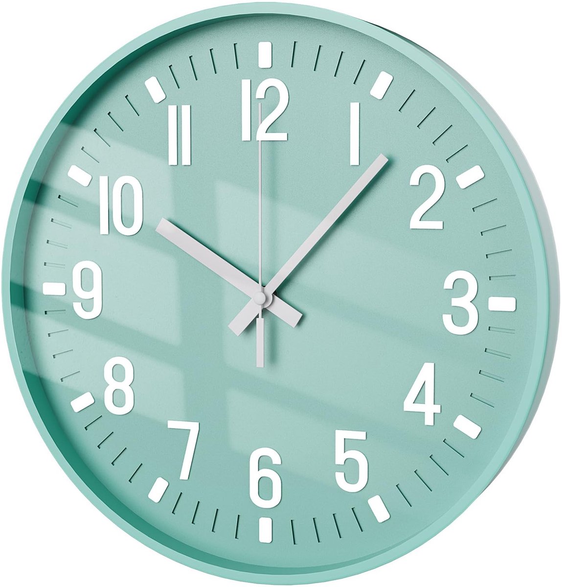 Omgoods - Moderne Wandklok 30 cm - Stille Ronde Klok voor Thuis en Kantoor