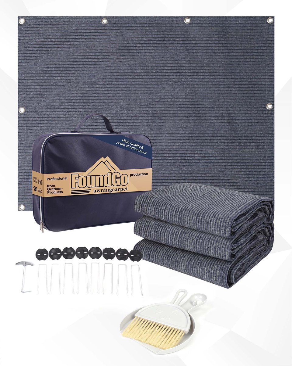 Omgoods - FoundGo Camping Tapijt met Drijvende Ogen, 250x350cm