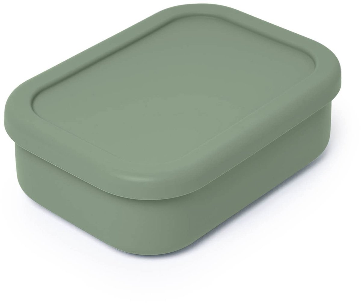 Omgoods - Groene Silicone Bento Lunchbox - 3 Compartimenten, Lekvrij en Magnetronbestendig