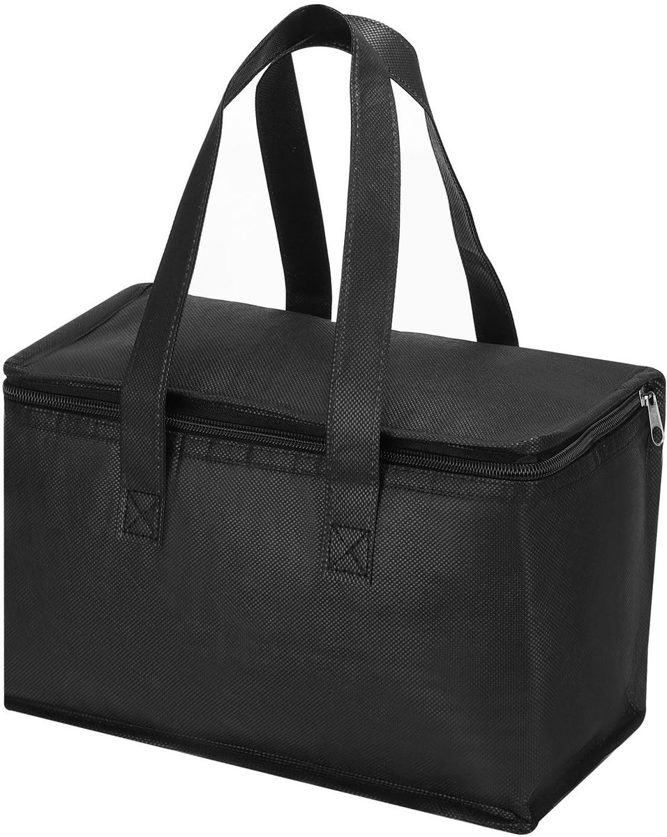Omgoods - Geïsoleerde Tote Bag voor Voedsellevering - Opvouwbaar en Met Rits