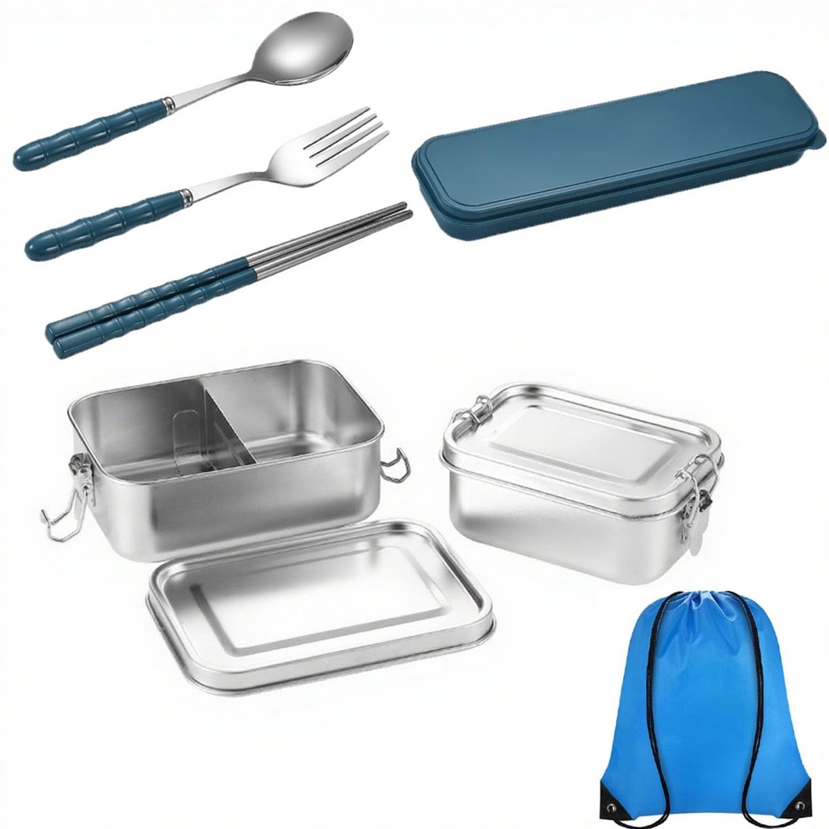 Omgoods - RVS Lunchtas met Lekvrije Ontwerp