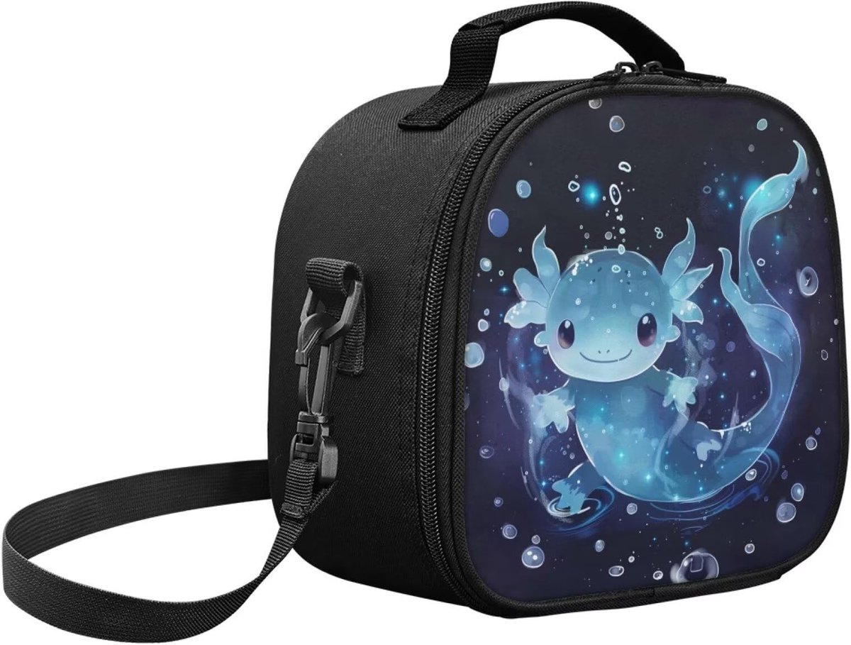 Omgoods - Axolotl Lunchtas voor Meisjes - Schattige Geïsoleerde Snackbox