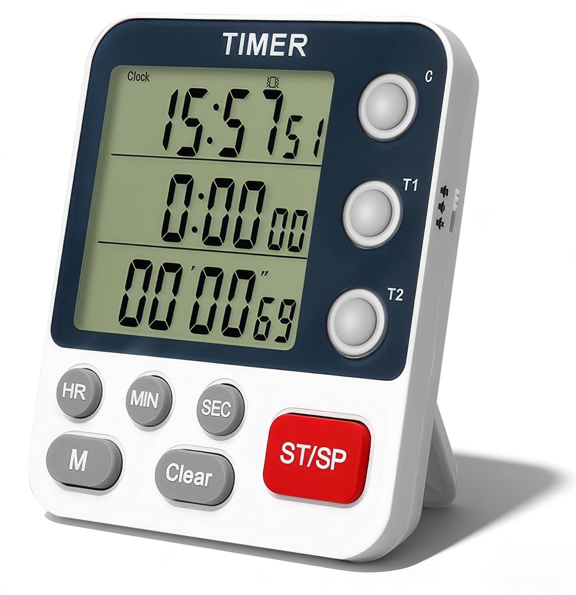 Omgoods - Digitale Keuken Timer met 3 Kanalen - Kook, Bak en Sport