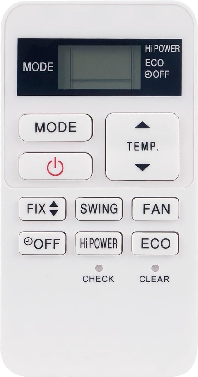 Airconditioner Afstandsbediening Vervanging geschikt voor Toshiba AC A/C RBC-ASX11E-C RAS-107SKV-E6 RAS-077SKV-E6 RAS-07BKV-E
