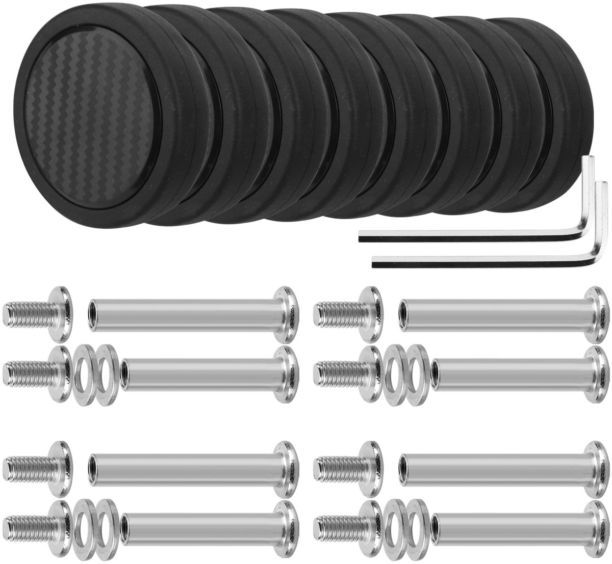 Omgoods - Set van 8 Vervangwielen voor Koffers
