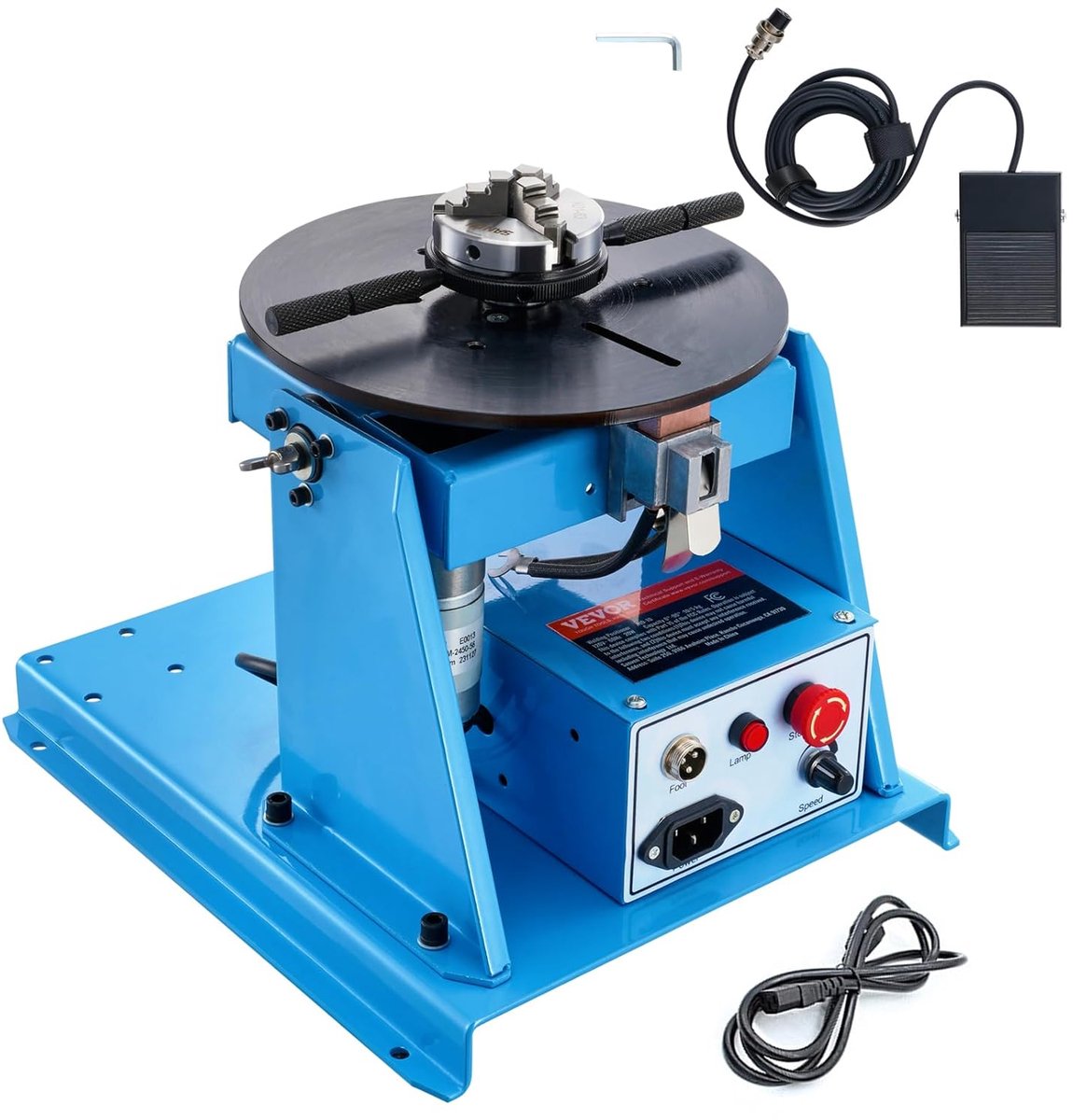 Roterende lasstandsteller 10 kg - 0-90 ° kantelbaar - 8,1 inch draaibankboorkop - ideaal voor laspositionering - SnelShoppen