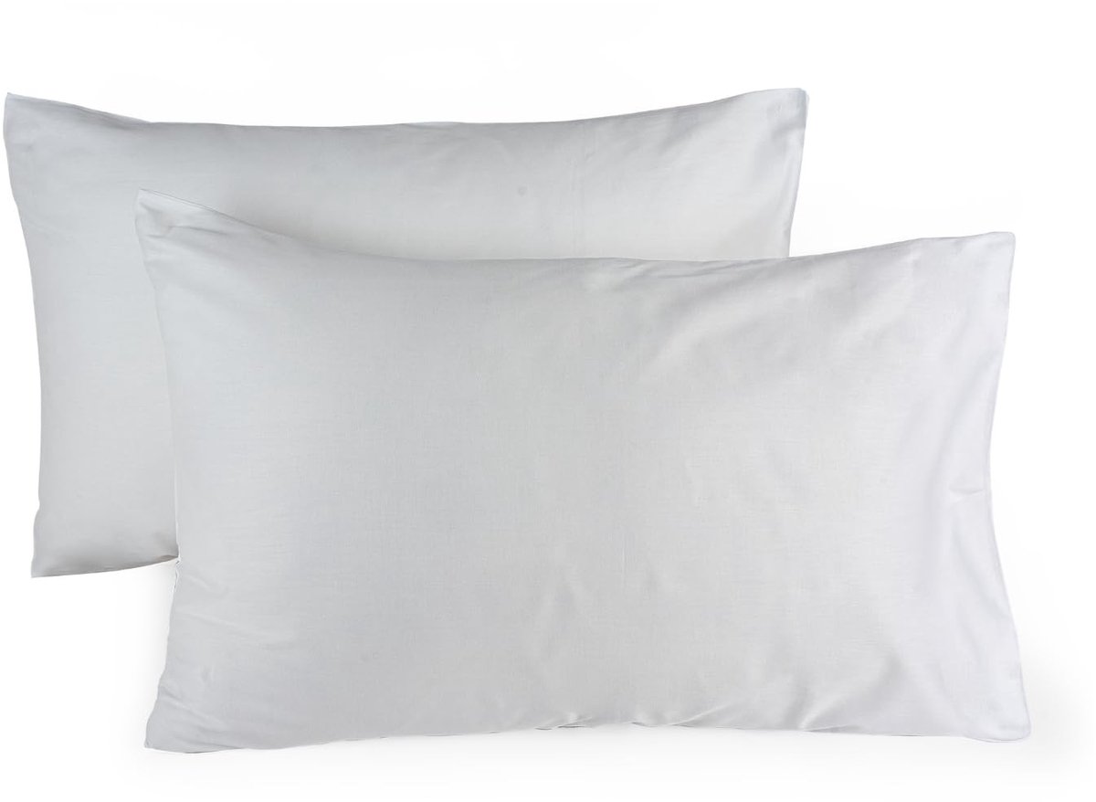 Omgoods - Set van 2 Katoenen Sloop 60 x 90 cm in Wit