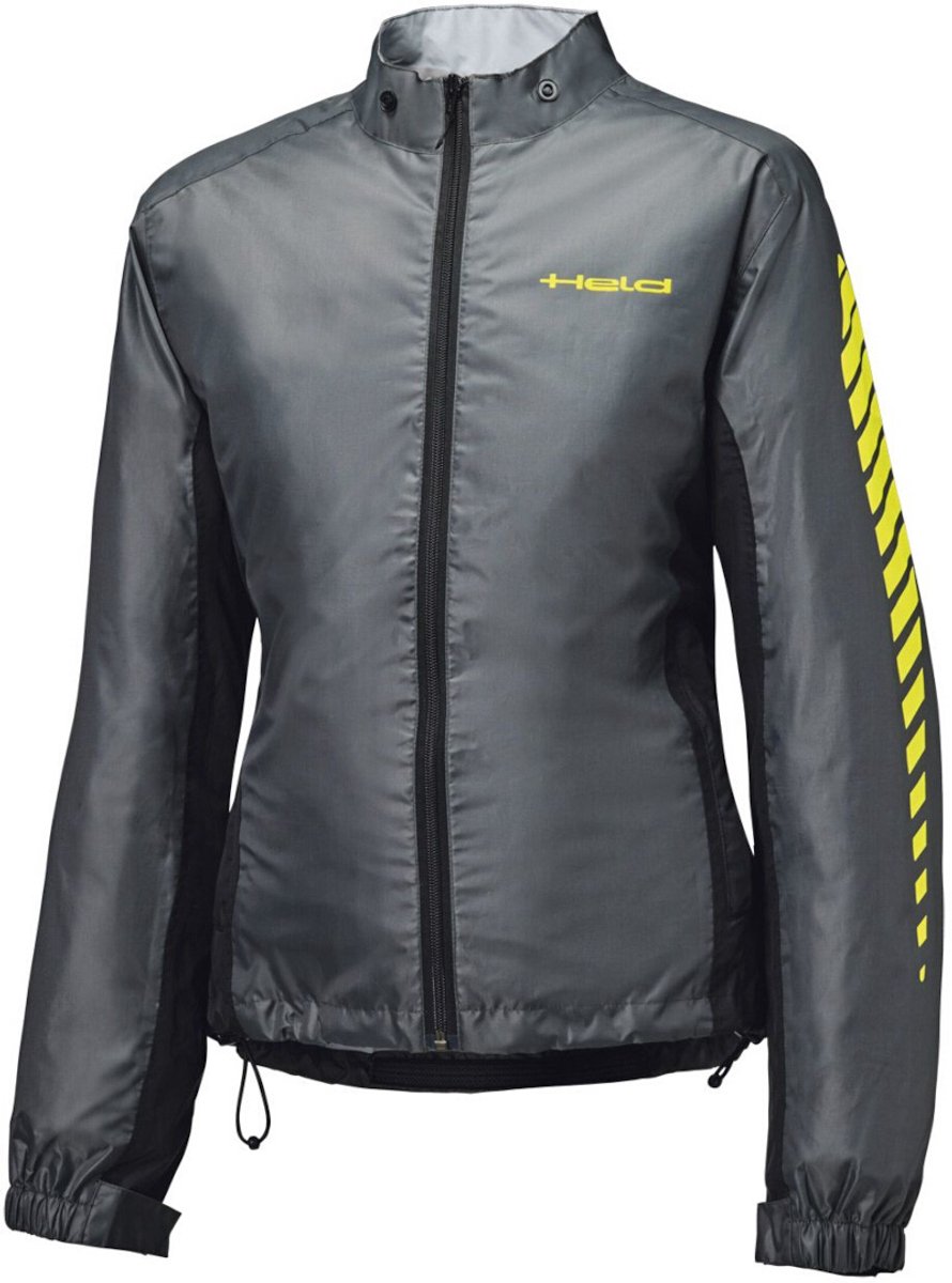 Held Wet Tour 2 Dames Donkergrijs Zwart Fluo Geel Regenjas - Jas