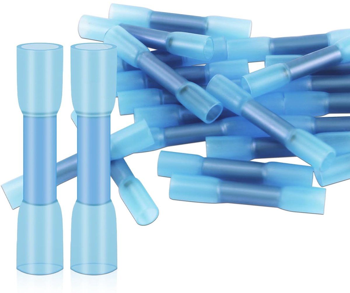20 x stootverbinders, 16-14 Awg, krimpkous, kabelverbinder