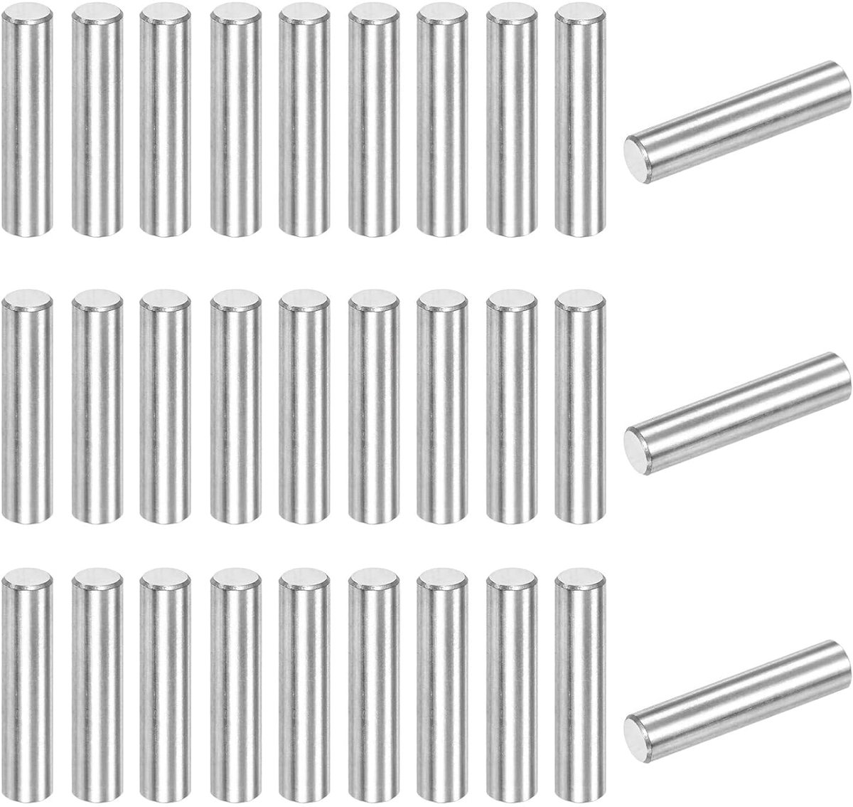 Meterxity 40 stuks 316 roestvrijstalen cilindrische