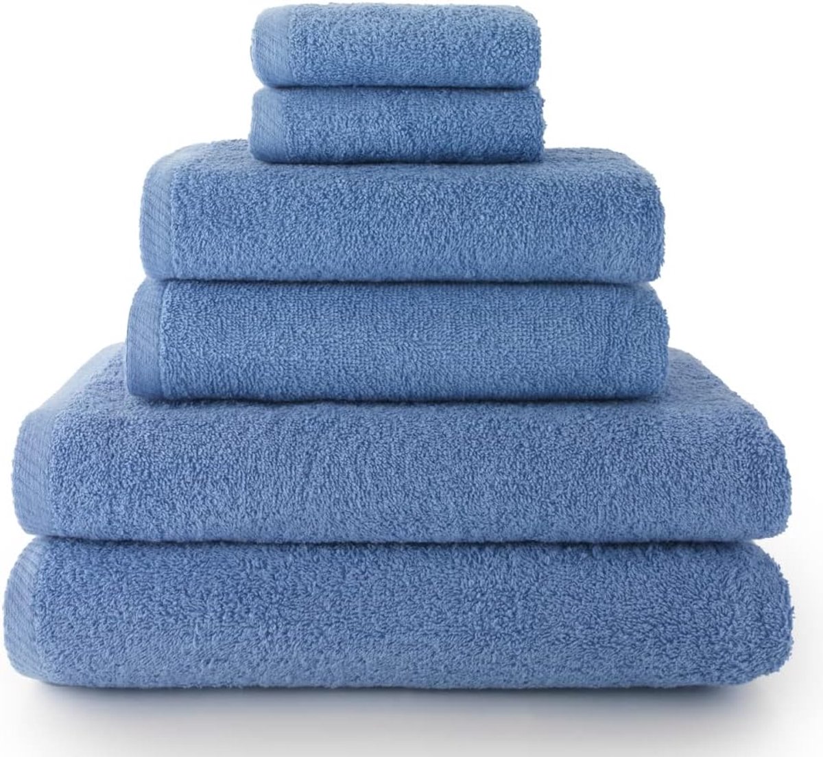 Handdoeken set - 2 handdoeken, 2 badhanddoeken en 2 bidetdoeken - 100% katoen - zacht en absorberend - SnelShoppen