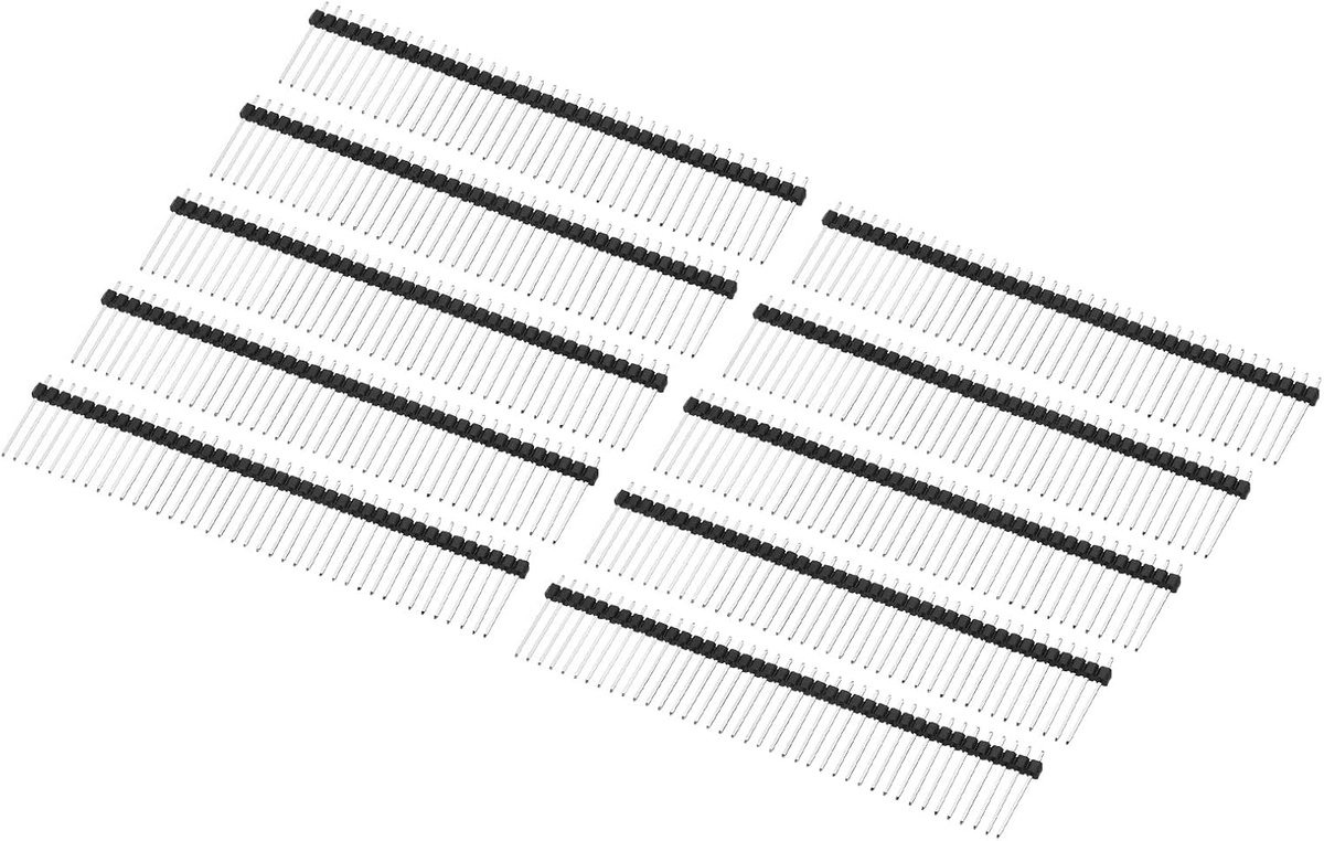Pack van 10 DIP Pin Header enkele rij 40P 26mm lengte verkoperd voor PCB