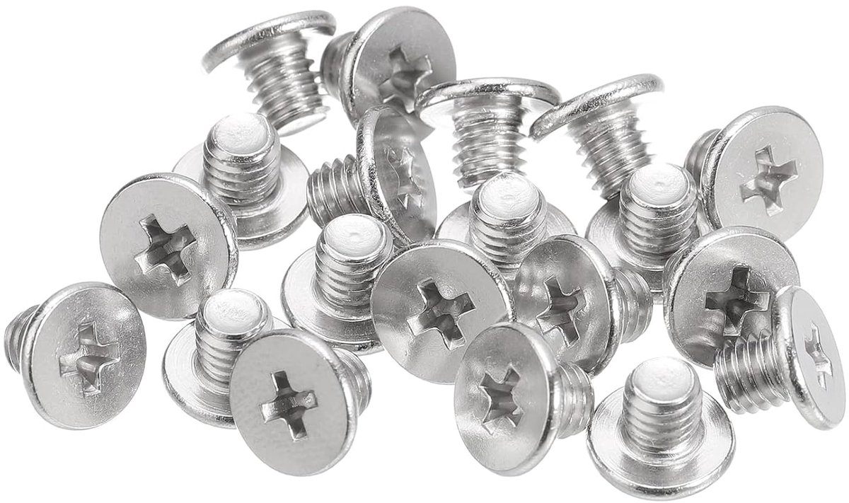 sourcing map M5 - 0,8 x 5 mm 20 stuks platte ronde kop schroeven 304 roestvrij staal kruiskop aandrijving machineschroeven hardware sluiting voor meubelverbinding