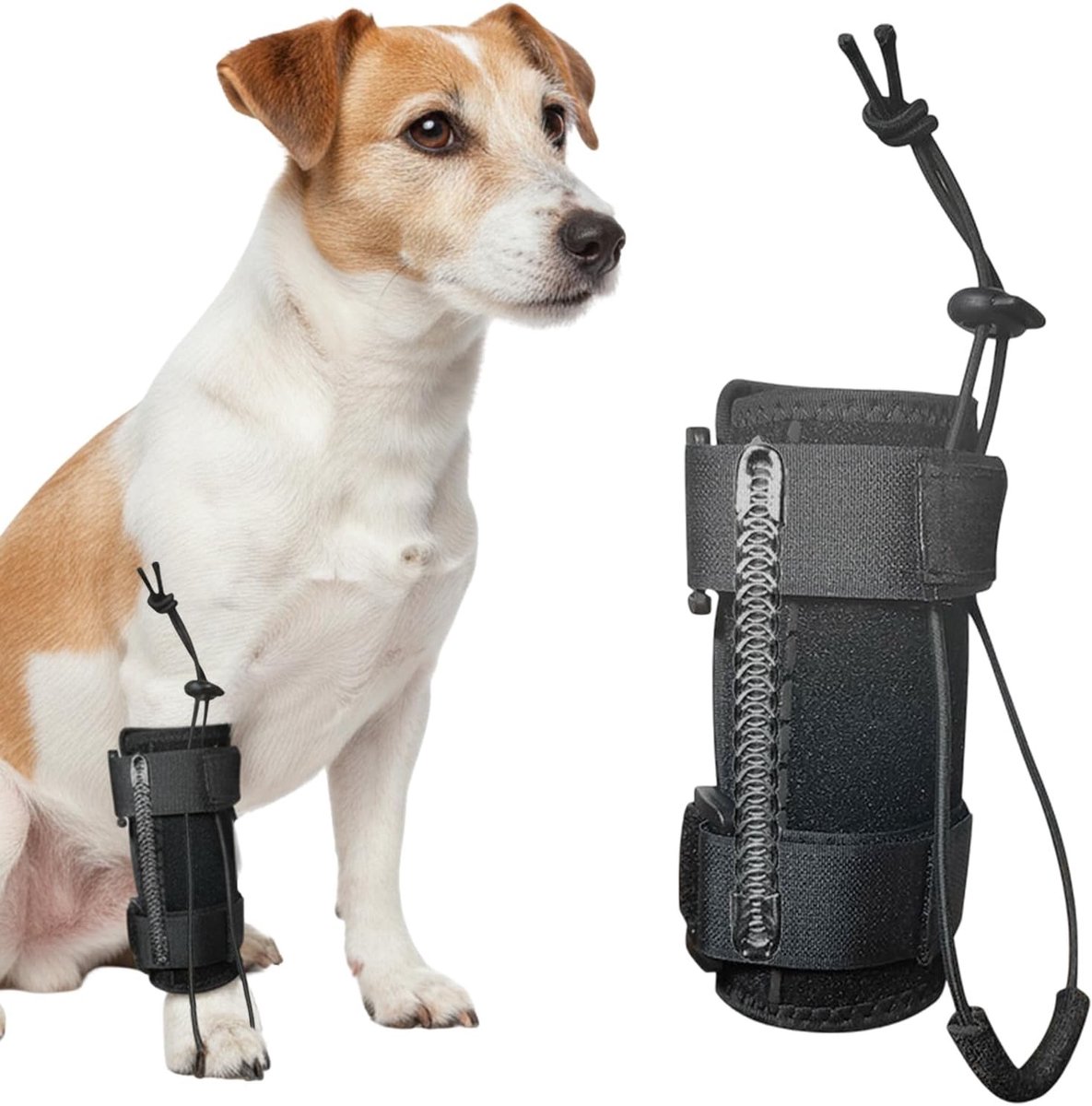 Hond Corrector voor Voorpoot - Kniebandage voor Gewrichtssteun bij Verstuikingen, Artritis en Spierbeschadiging, Maat XL (7.5"~8.7")