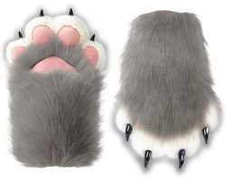 Fursuit Poten Faux Fur Pluche Harige Poten, Therian Poten met