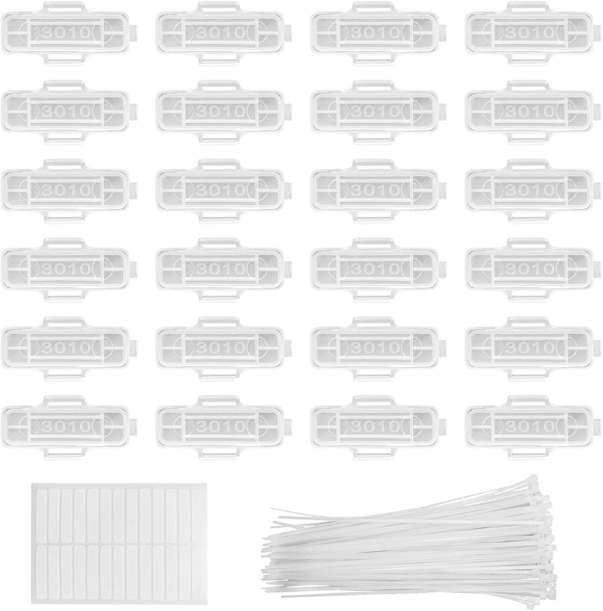 100 stuks waterdichte transparante kabelmarkeringsclips