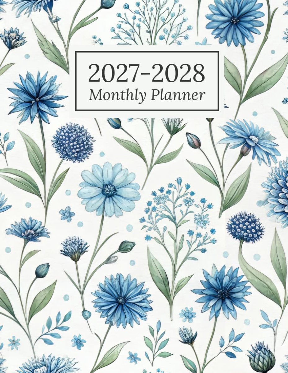 Maandplanner 2027-2028 - 2 Jaar (januari tot december) - Met feestdagen en inspirerende citaten - ShopVlot