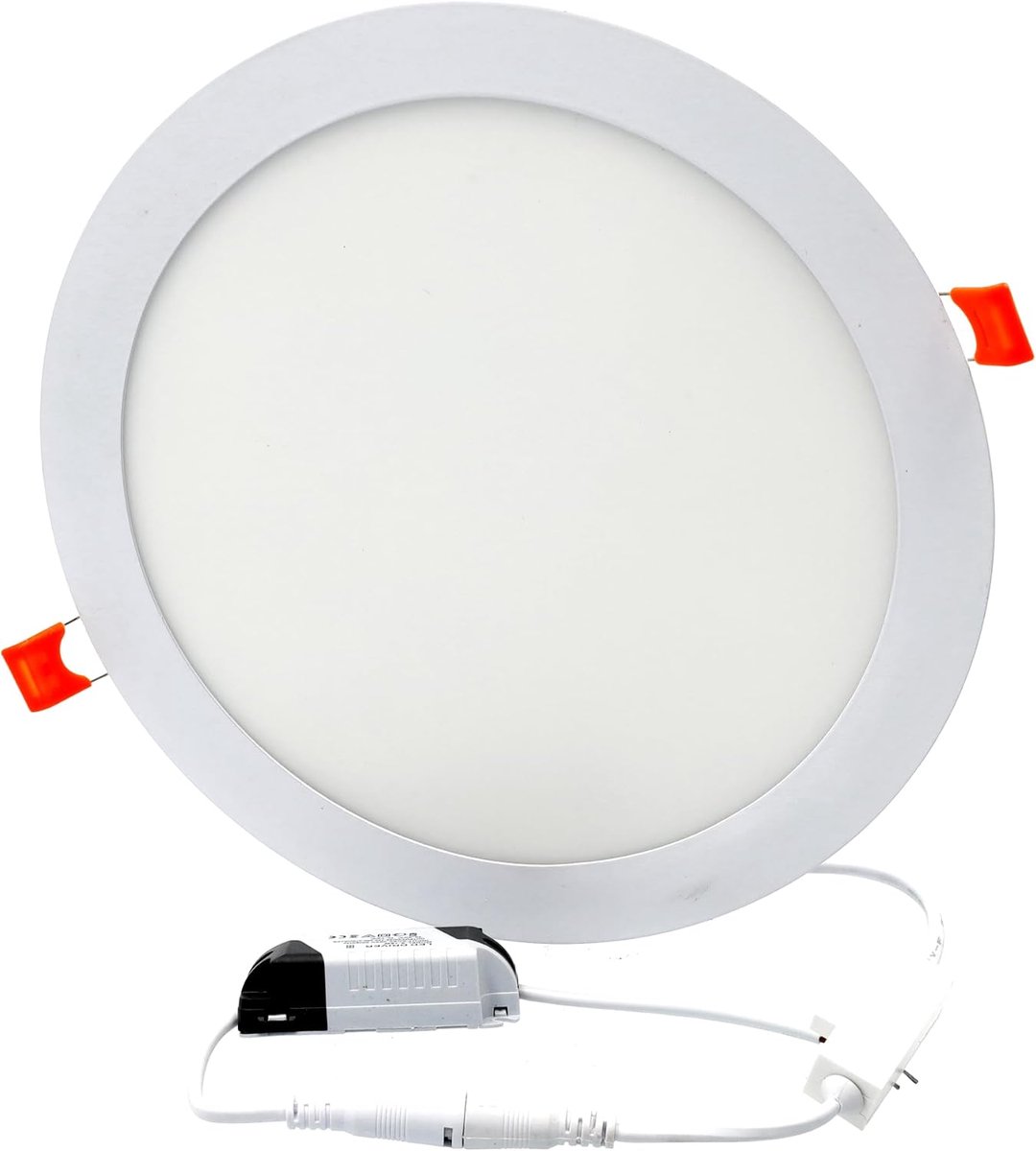LED-downlight 18 W CCT (3000 K, 4200 K, 6000 K), rond, wit, diameter 222 mm, perfect voor thuis, woonkamer, kantoor, hal.