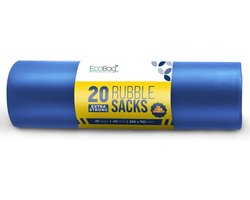 Ecobag 20 SUPER STERKE HEAVY DUTY RUBBLE ZAKKEN 40 liter inhoud, blauw, ECO20RB, 508mm x 762mm - ShopVlot
