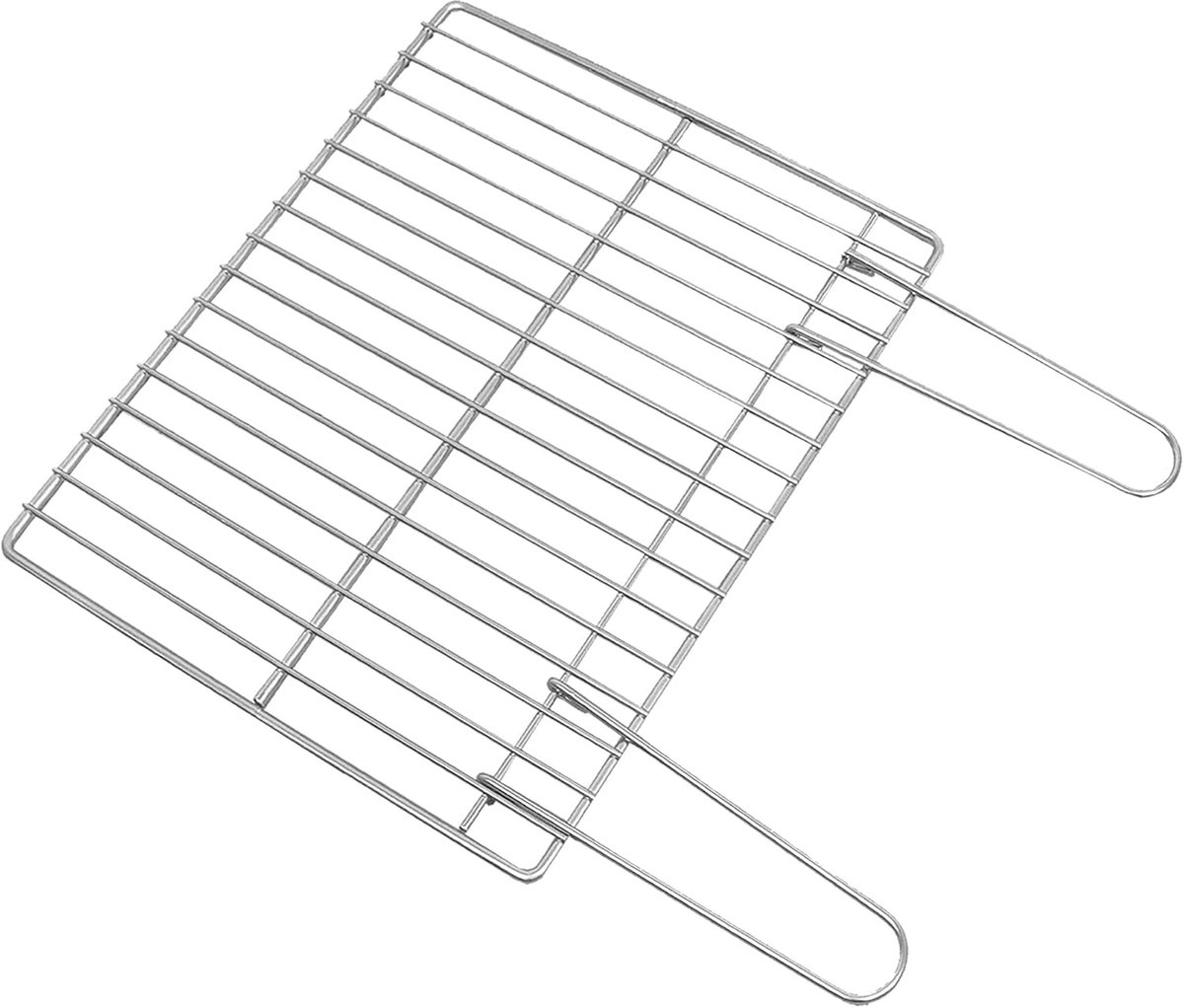 SnelShoppen - Galvaniseerde Grillrooster 56 x 40 cm - Duurzaam en Stabiel Grillen - Ideaal voor Barbecue, Tuinfeest, Camping en Keuken
