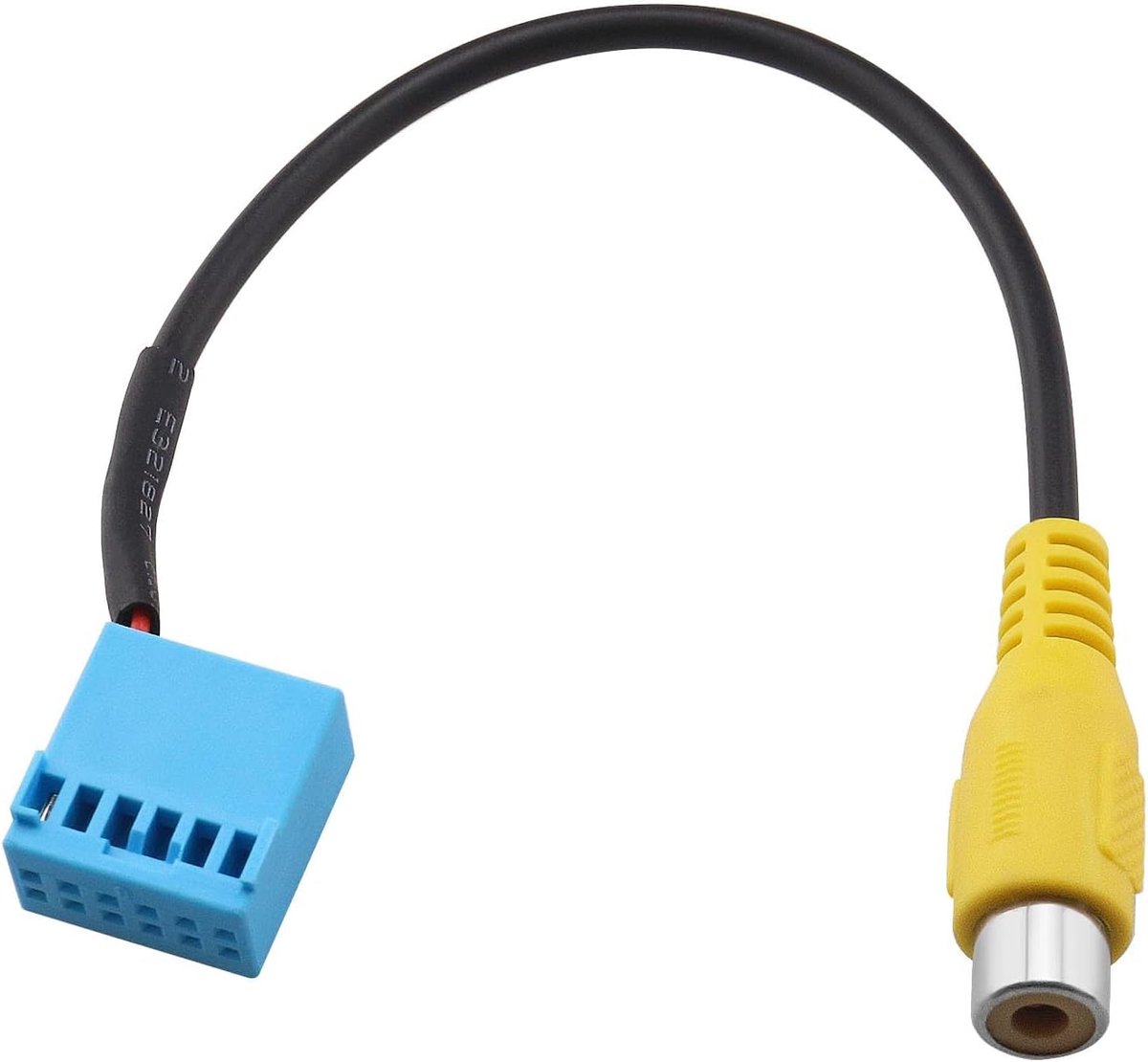 SnelShoppen - Car Rear View Video RBG RCA Kabel Adapter voor Achteruitrijcamera - MIB Plug Compatibel met VW RCD330 Navigatie - Plug & Play - PVC Mate