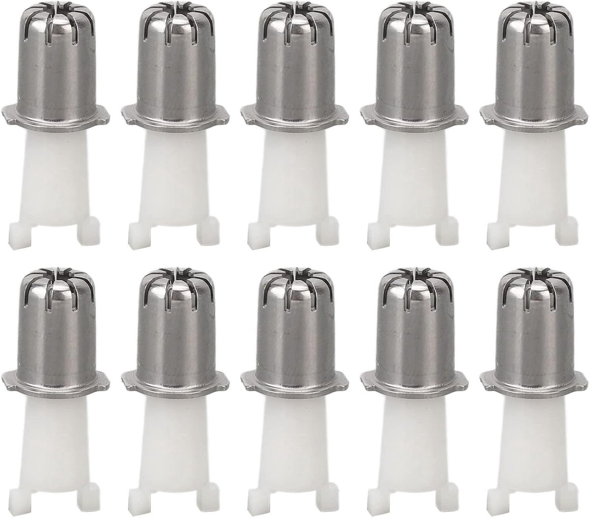 SnelShoppen - 10 Stuks Neushaartrimmer Koppen, Universele Vervangende Bladen, Comfortabel en Makkelijk Schoon te Maken, Geschikt voor Alle Neushaartri