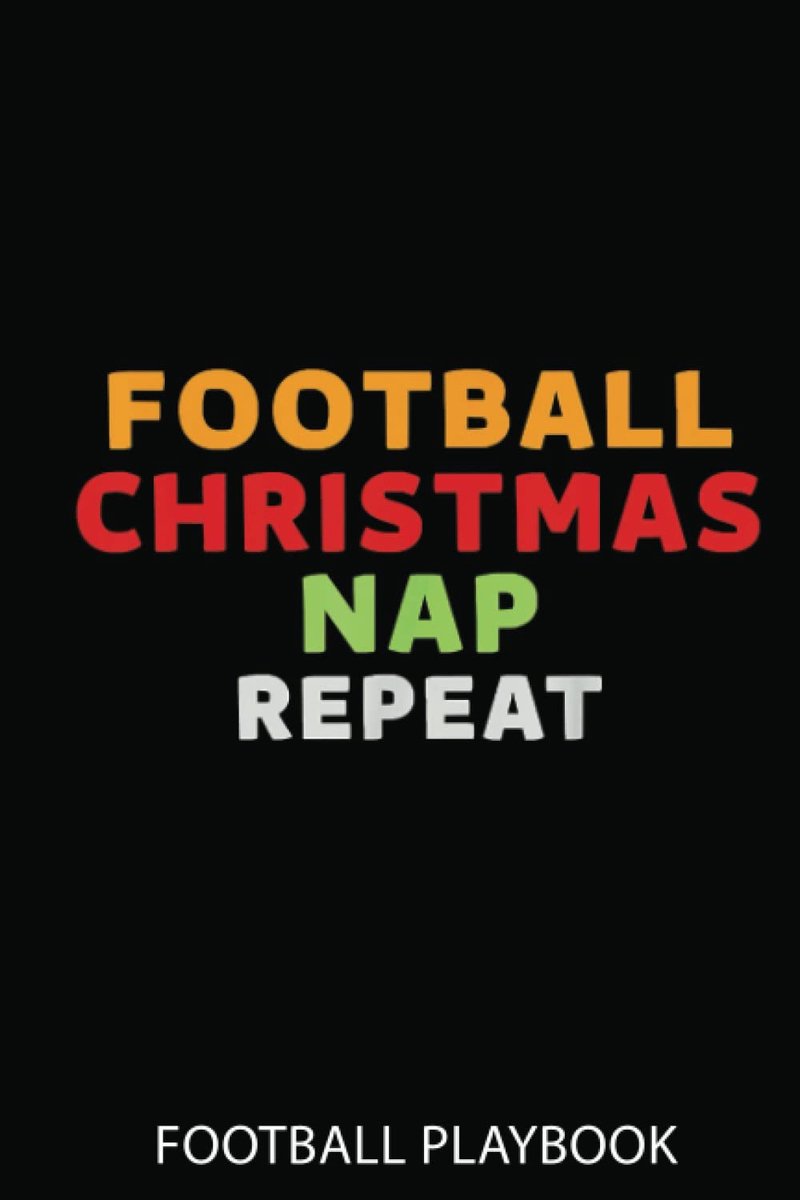 SnelShoppen - Football Playbook: Voetbal Kerst N.Ap Re-Peat | Voetbal Notitieboek 120 Pagina's 6" X 9" Voor Voetbalcoach Of Jongens | Voetbal Journal