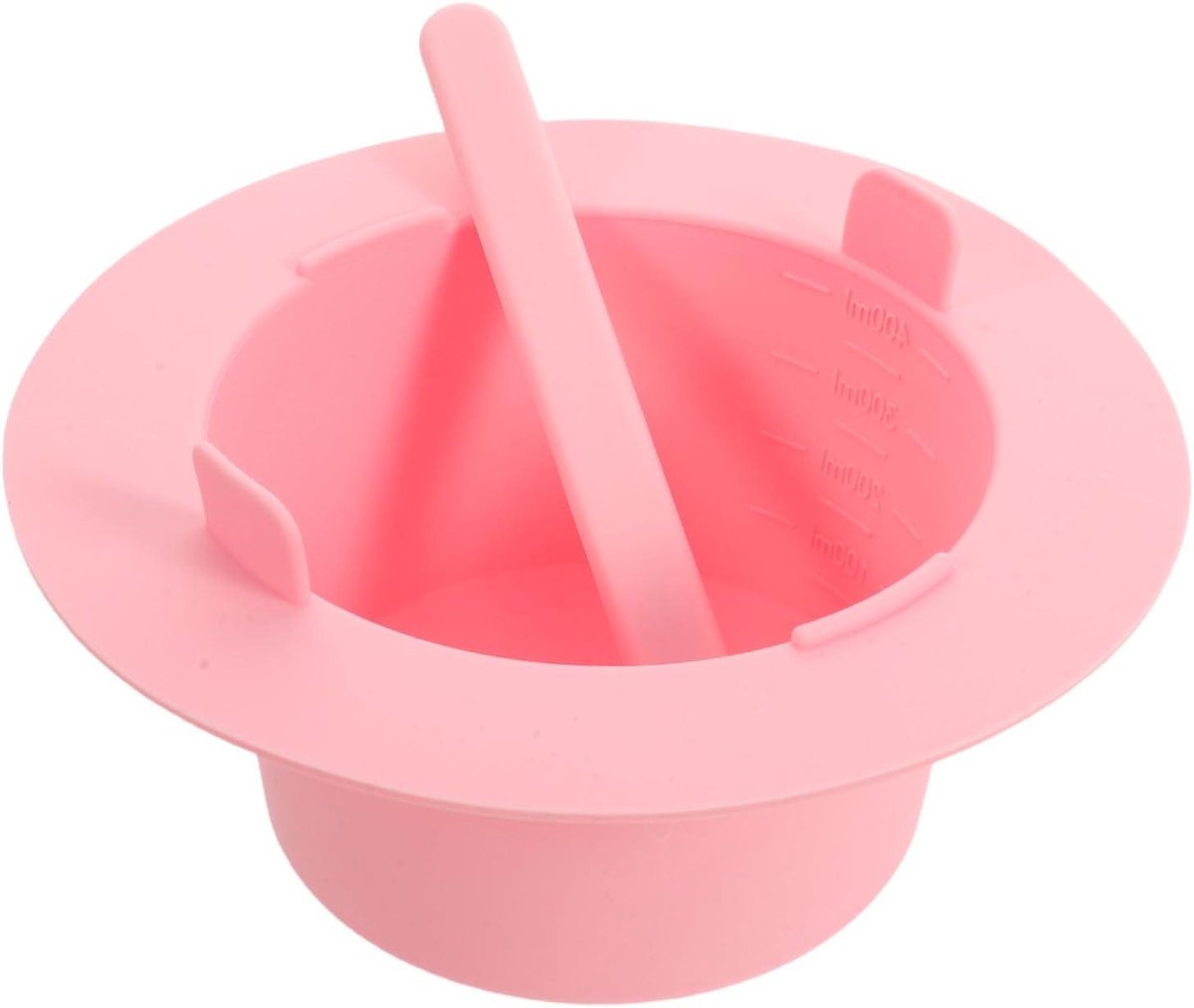 Siliconen Waxkom - Wax Pot - Ontharen Thuis - Antiaanbaklaag - 400 ml - Roze