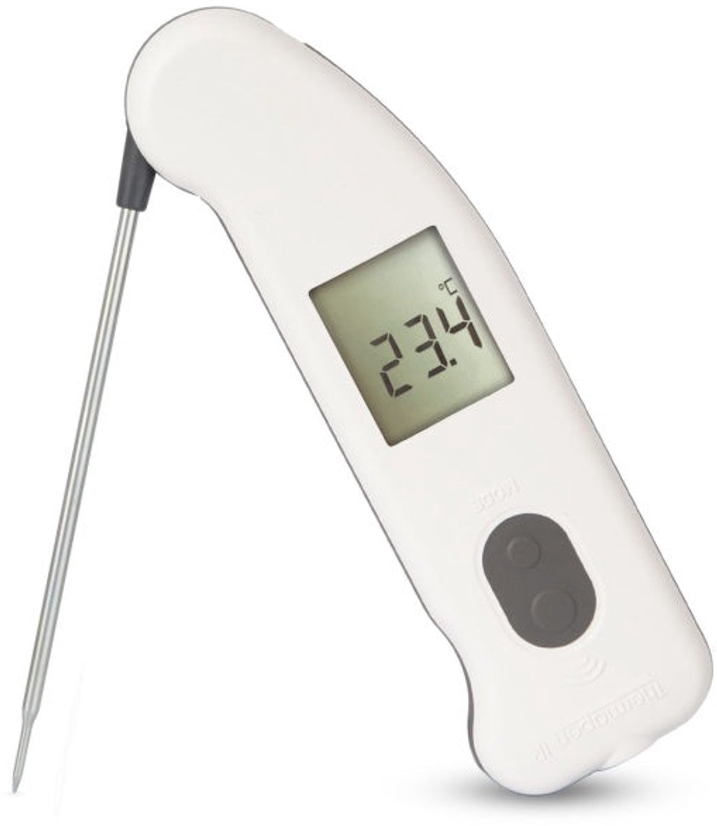 Thermapen IR Wit – 2-in-1 Infrarood & Meetpen Thermometer