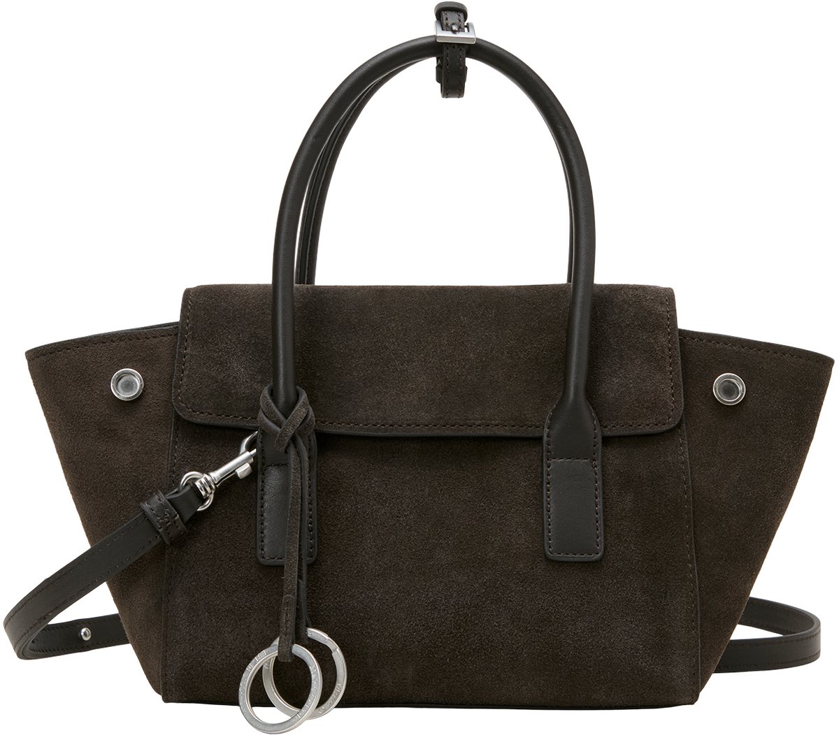 Marc O'Polo handtas schoudertas Gitty Shopper Burnt Coffee donkerbruin