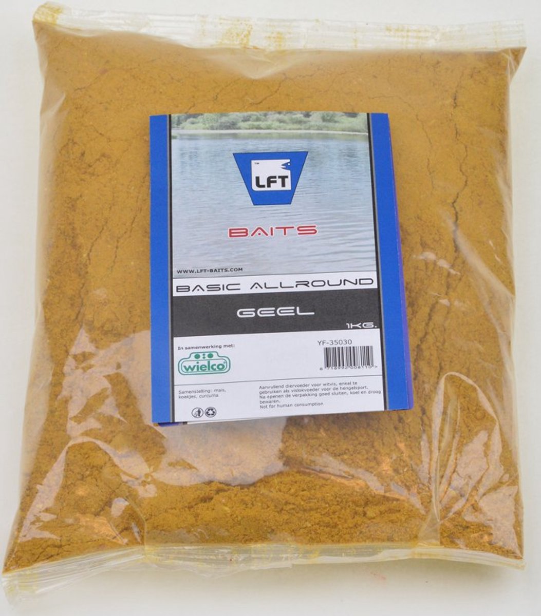 LFT wielco basic allround baits geel 1kg