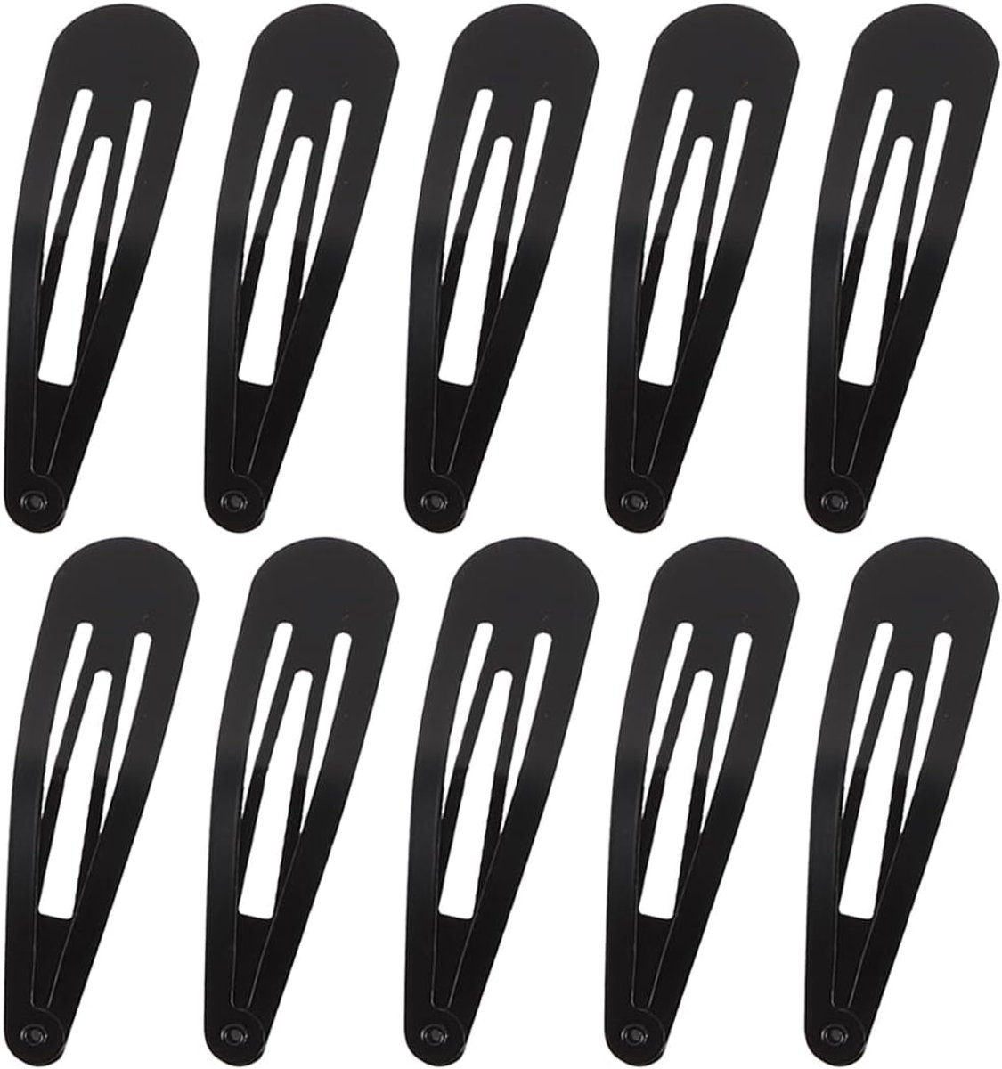 10 stuks haarspeldjes voor dames, haarspeldjes voor vrouwen, zwart, 6 cm