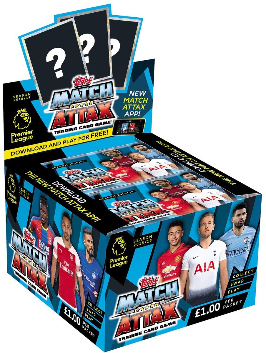 Omgoods - Match Attax 2018/19 Trading Card Game - 50 Stuks