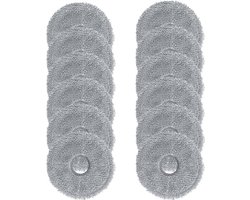 12 stuks microvezel dweilpads voor Dreame L10/L10s/L20/L40/X40/X50, Xiaomi X10+/X20+, Roborock Qrevo S5V Curv, reserve mopdoeken robotstofzuiger accessoires