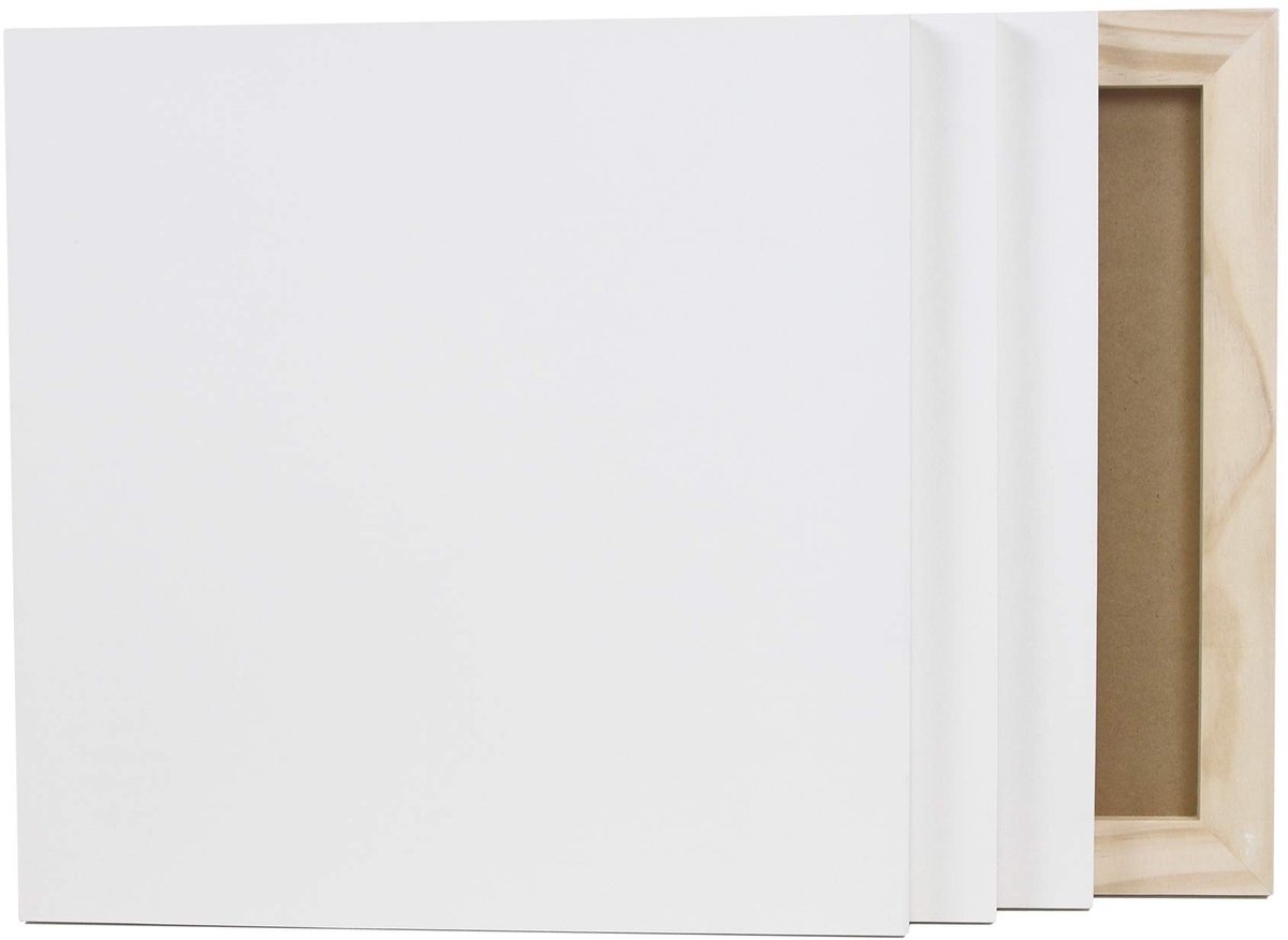 Omgoods - Paintersisters Set van 4 Houten Schilderpanelen 40x40 cm - Voor Kunstenaars
