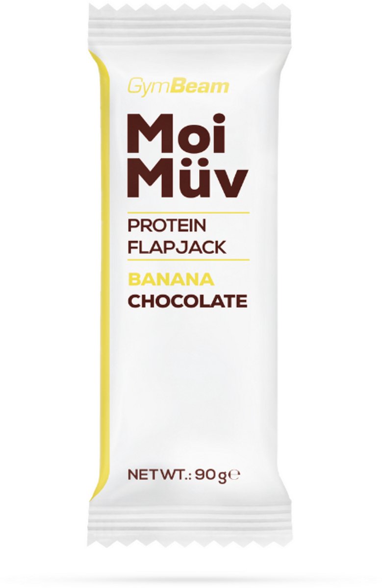 GymBeam MoiMüv Eiwit Flapjack 90 g banaan-chocolade