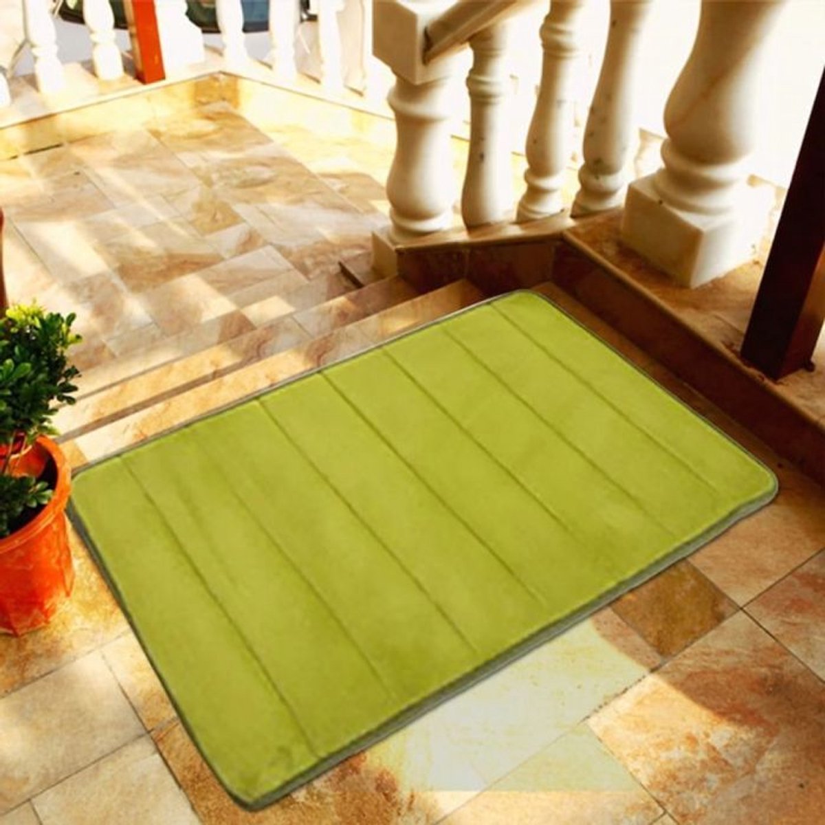 LISM-1. Badkamermat, traagschuim, antislip, zachte microvezel, voor gebruik in de badkamer.