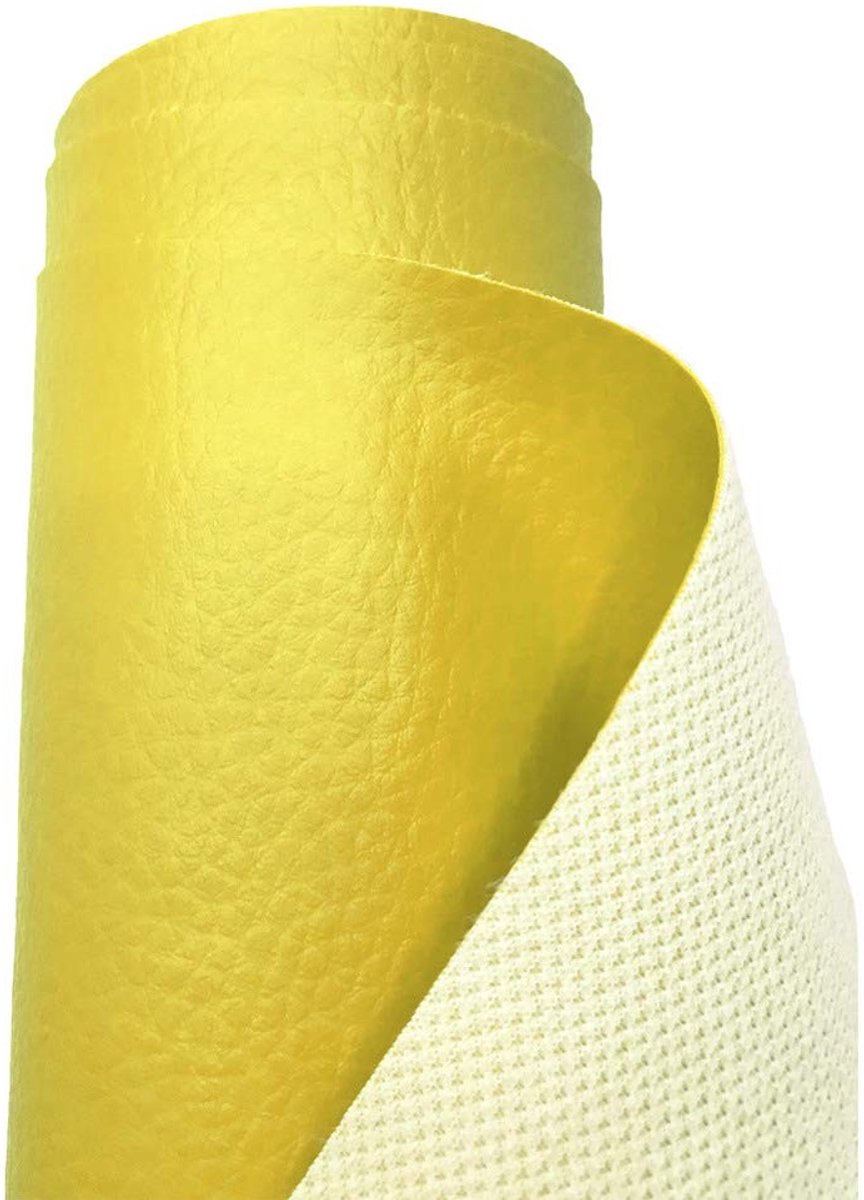 Omgoods - Waterdicht Nepleer Stof voor Kleding en Meubelbekleding - Geel 1m