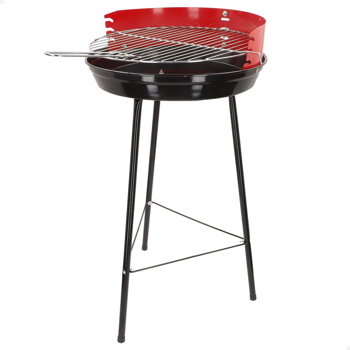Omgoods - Ronde Staande Grill met Diameter 42 cm - Houtskool Grill voor Kamperen