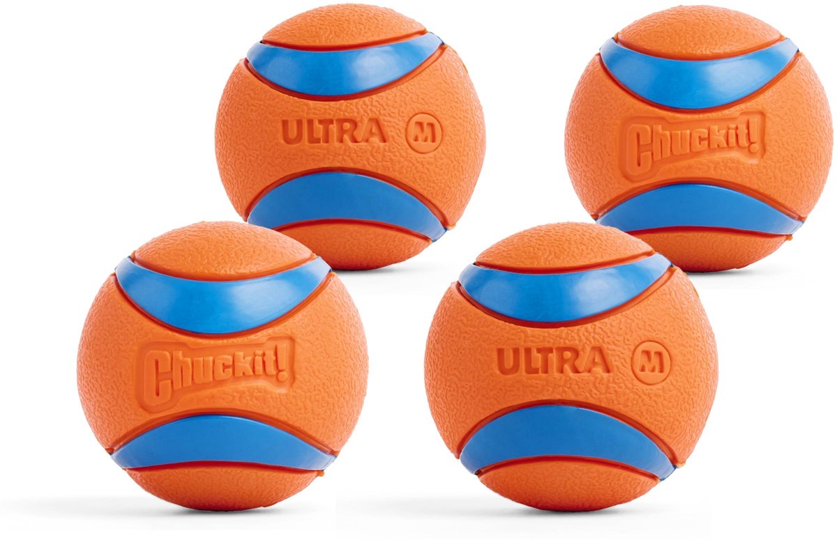 Omgoods - Ultra Ball Hondenspeelgoed Set van 4