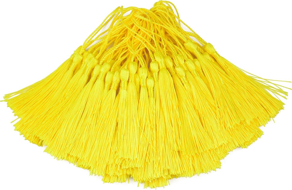 100 stks 13cm/5 Inch Zijdeachtige Floss Bladwijzer Kwastjes met