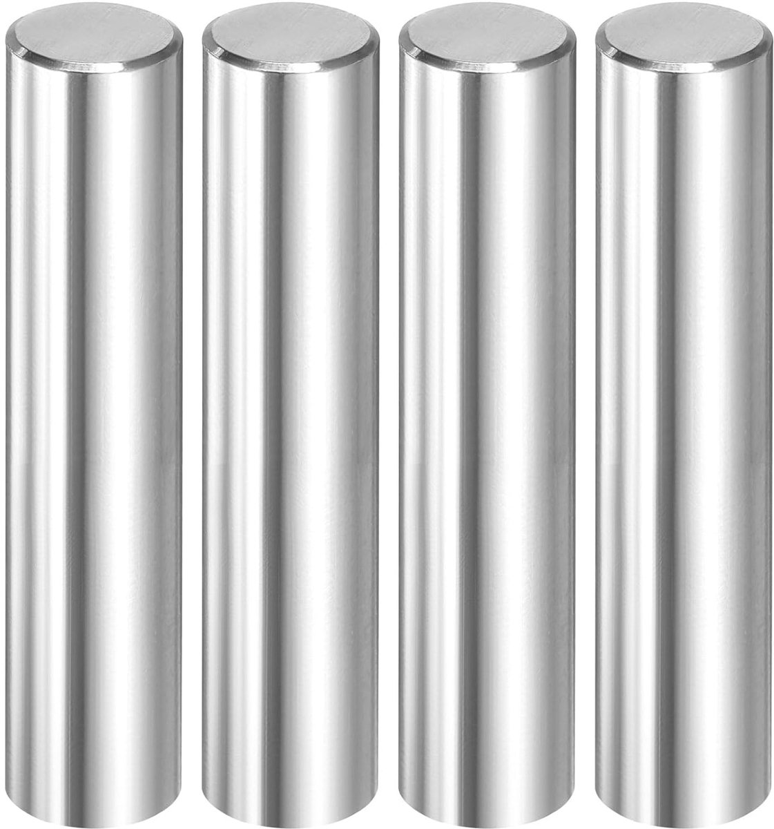 4 stuks 12 mm x 60 mm plugstiften, 316L roestvrij staal cilindrische