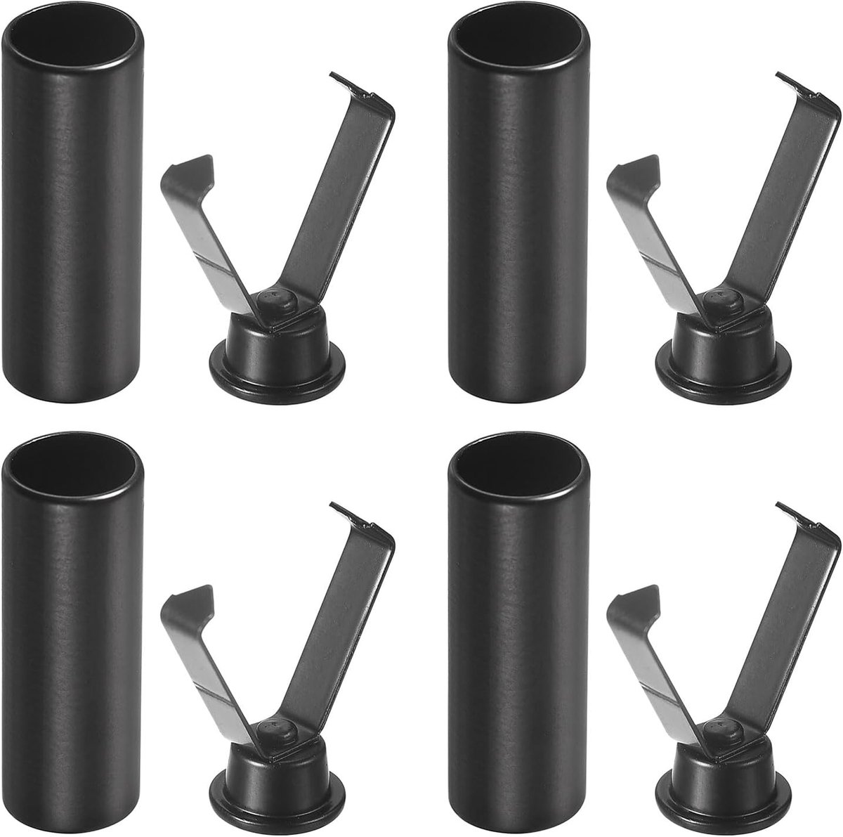 Schoenveters, kopveters van legering, cilindrisch, zwart, elektroforetisch, koorden, metalen punten, reservekop voor schoenveters, Elektroforetisch zwart, 6mm